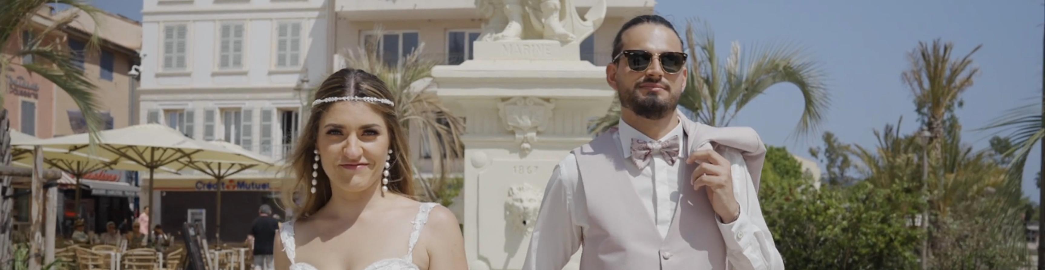 Coralie et Jérémy mariage Sanary sur mer